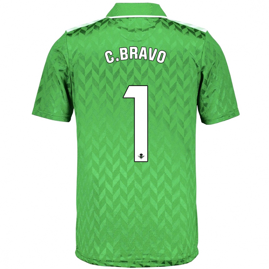 Vaikiškas Claudio Bravo #1 Žalias Išvykos Marškinėliai 2023/24 T-Shirt