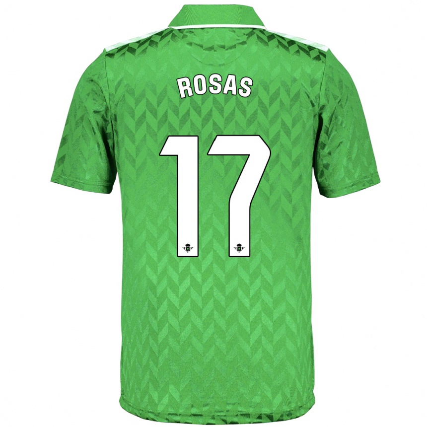 Vaikiškas Berto Rosas #17 Žalias Išvykos Marškinėliai 2023/24 T-Shirt