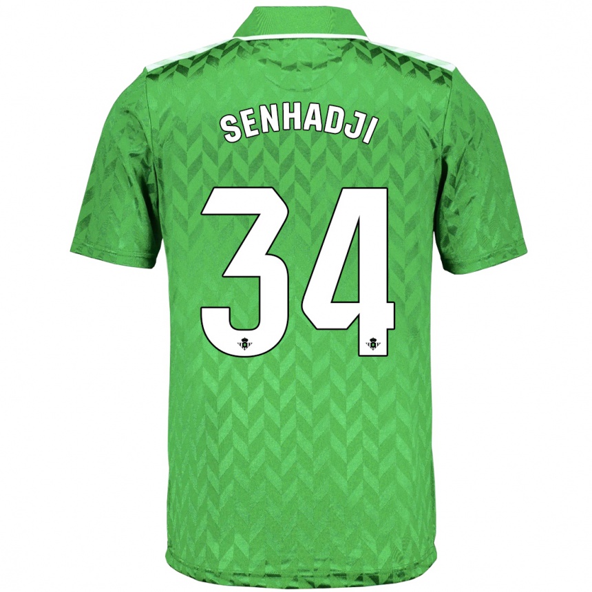 Vaikiškas Yanis Senhadji #34 Žalias Išvykos Marškinėliai 2023/24 T-Shirt