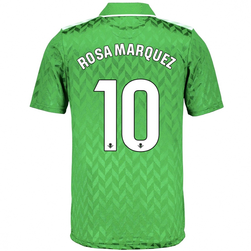 Vaikiškas Rosa Márquez Baena #10 Žalias Išvykos Marškinėliai 2023/24 T-Shirt