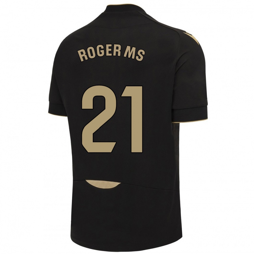 Vaikiškas Roger Martí #21 Juoda Išvykos Marškinėliai 2023/24 T-Shirt