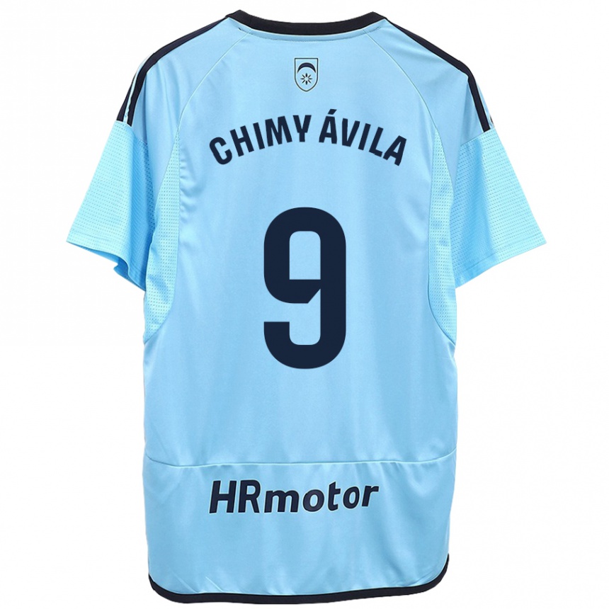 Vaikiškas Chimy Ávila #9 Mėlyna Išvykos Marškinėliai 2023/24 T-Shirt