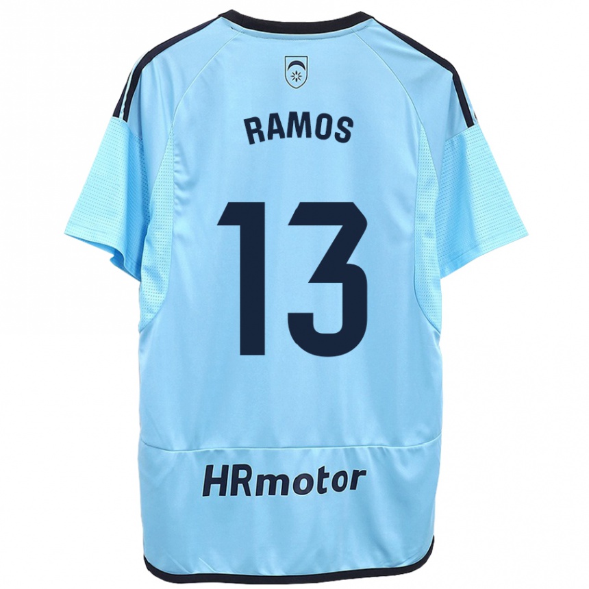 Vaikiškas Darío Ramos #13 Mėlyna Išvykos Marškinėliai 2023/24 T-Shirt