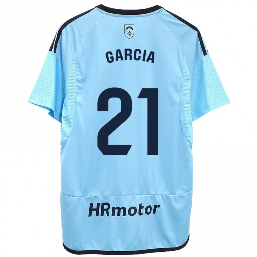 Vaikiškas Jon García #21 Mėlyna Išvykos Marškinėliai 2023/24 T-Shirt