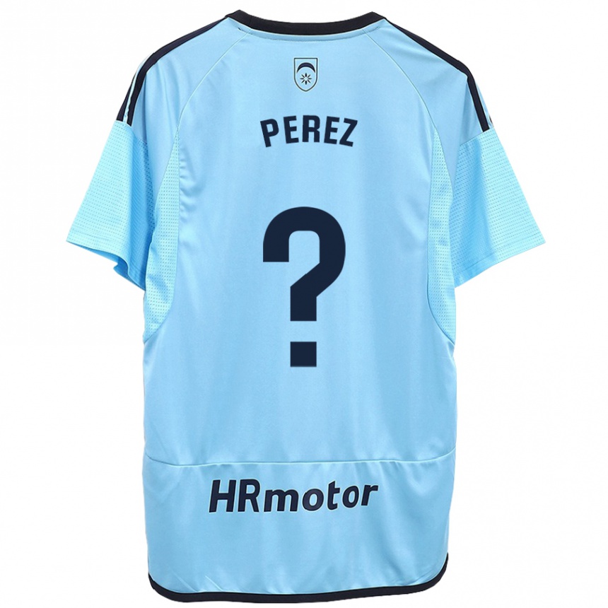 Vaikiškas Bruno Perez #0 Mėlyna Išvykos Marškinėliai 2023/24 T-Shirt