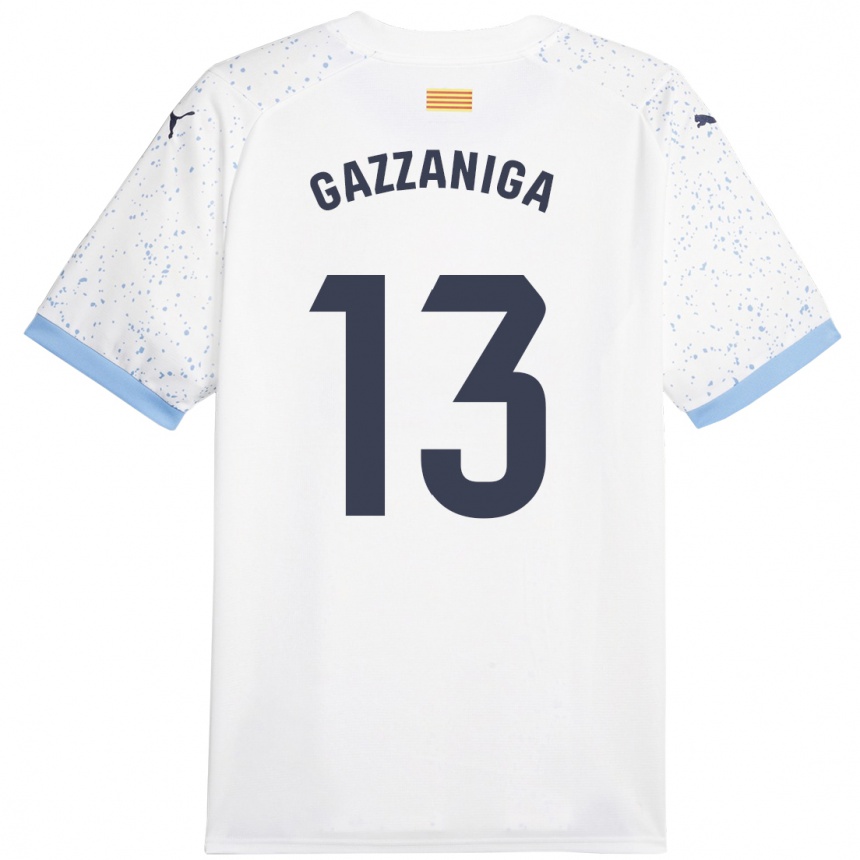 Vaikiškas Paulo Gazzaniga #13 Baltas Išvykos Marškinėliai 2023/24 T-Shirt