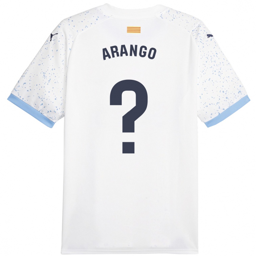 Vaikiškas Juan Arango #0 Baltas Išvykos Marškinėliai 2023/24 T-Shirt