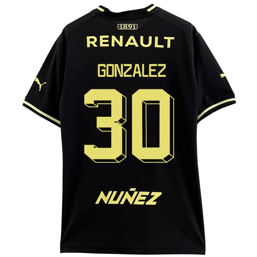 Vaikiškas Ángel González #30 Juoda Išvykos Marškinėliai 2023/24 T-Shirt