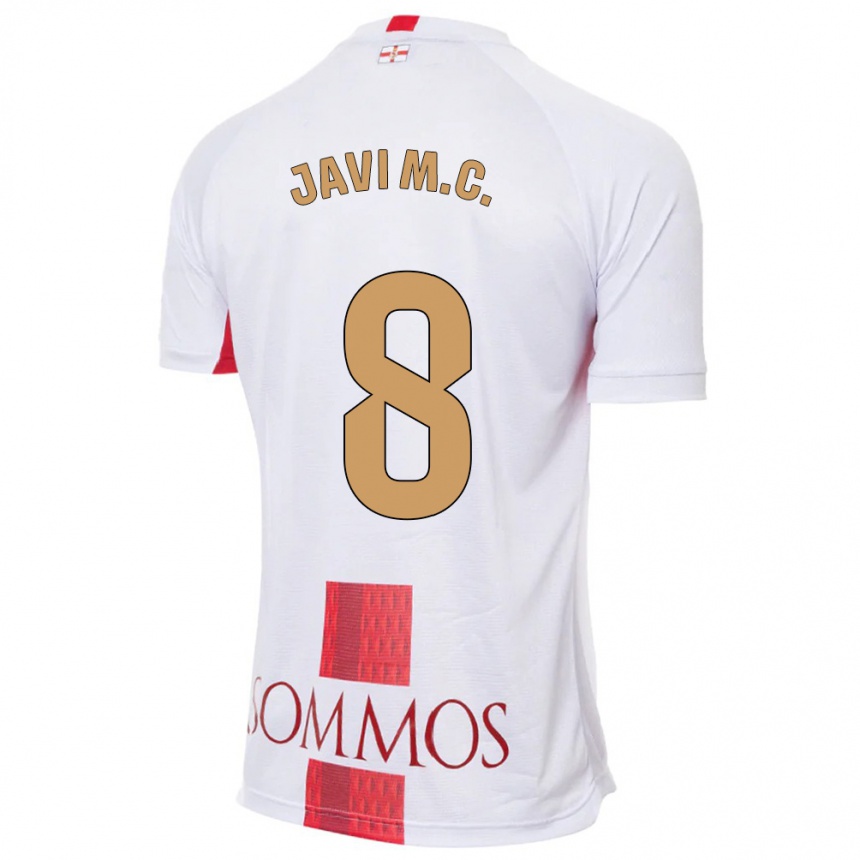 Vaikiškas Javi Martínez #8 Baltas Išvykos Marškinėliai 2023/24 T-Shirt