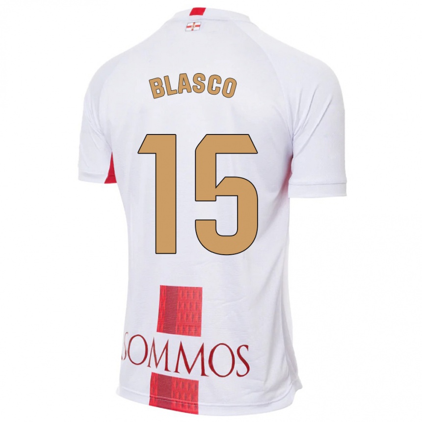 Vaikiškas Jérémy Blasco #15 Baltas Išvykos Marškinėliai 2023/24 T-Shirt