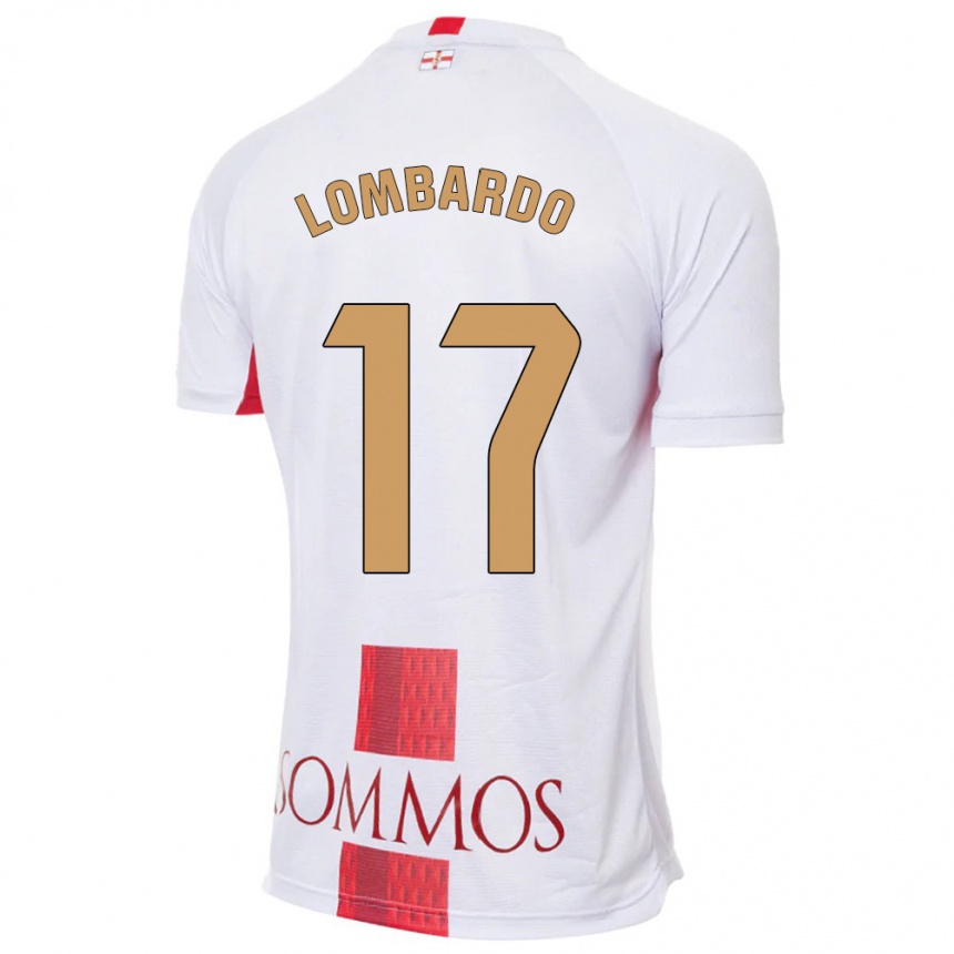 Vaikiškas Enzo Lombardo #17 Baltas Išvykos Marškinėliai 2023/24 T-Shirt