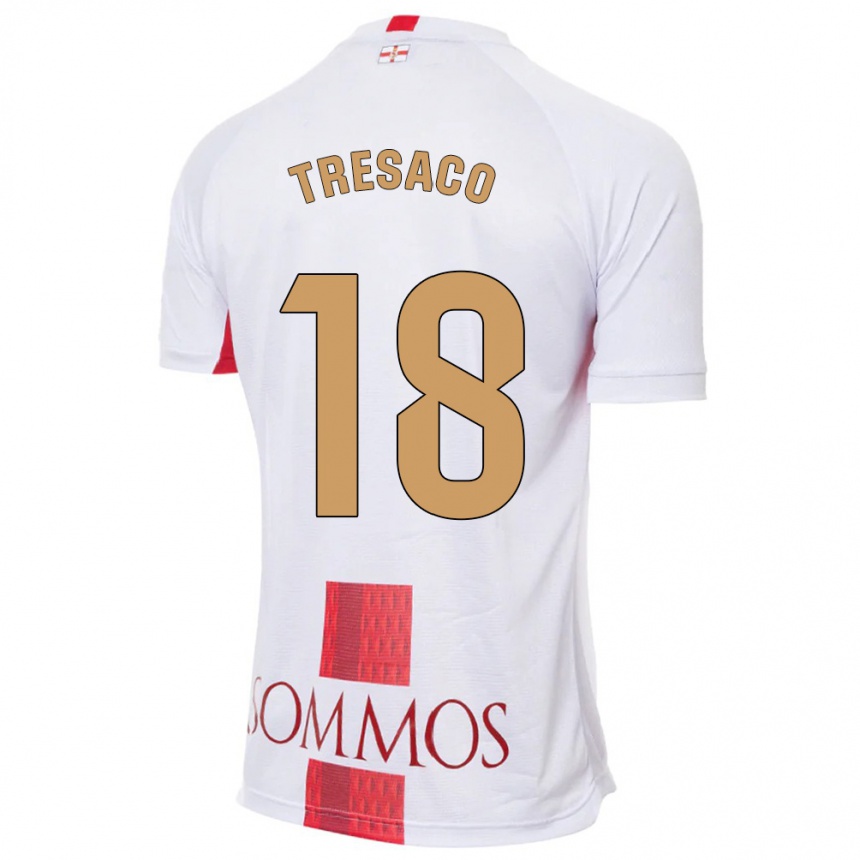 Vaikiškas Rafa Tresaco #18 Baltas Išvykos Marškinėliai 2023/24 T-Shirt