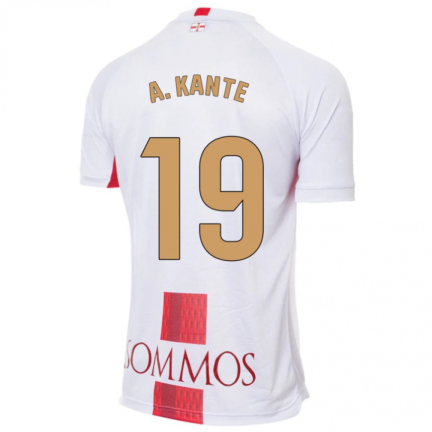 Vaikiškas Abou Kanté #19 Baltas Išvykos Marškinėliai 2023/24 T-Shirt