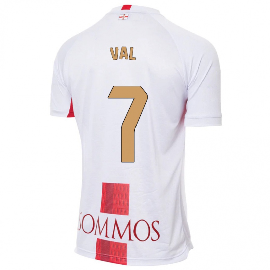 Vaikiškas Rodri Val #7 Baltas Išvykos Marškinėliai 2023/24 T-Shirt