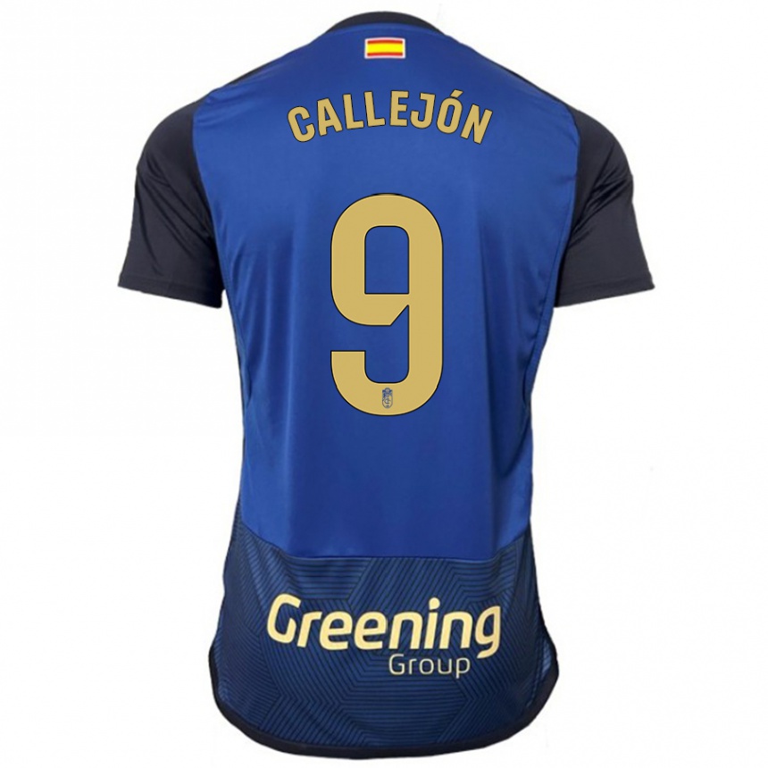 Vaikiškas José Callejón #9 Karinis Jūrų Laivynas Išvykos Marškinėliai 2023/24 T-Shirt