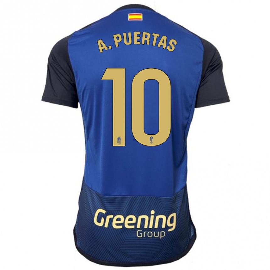 Vaikiškas Antonio Puertas #10 Karinis Jūrų Laivynas Išvykos Marškinėliai 2023/24 T-Shirt