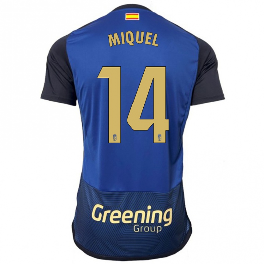 Vaikiškas Ignasi Miquel #14 Karinis Jūrų Laivynas Išvykos Marškinėliai 2023/24 T-Shirt