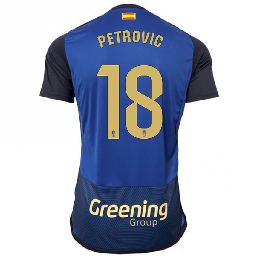 Vaikiškas Njegos Petrovic #18 Karinis Jūrų Laivynas Išvykos Marškinėliai 2023/24 T-Shirt