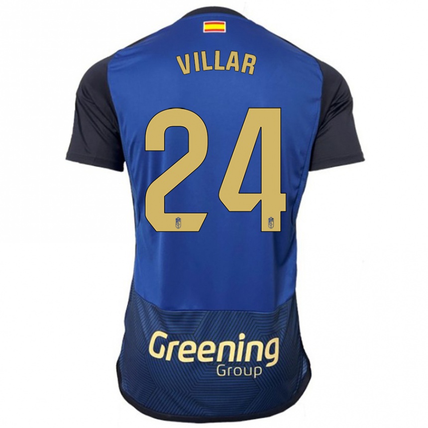 Vaikiškas Gonzalo Villar #24 Karinis Jūrų Laivynas Išvykos Marškinėliai 2023/24 T-Shirt