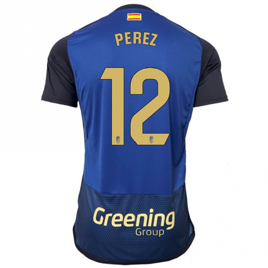 Vaikiškas Alba Pérez #12 Karinis Jūrų Laivynas Išvykos Marškinėliai 2023/24 T-Shirt