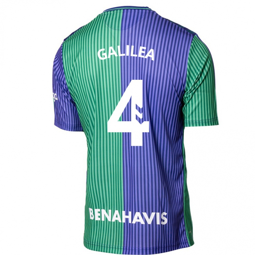 Vaikiškas Einar Galilea #4 Žalia Mėlyna Išvykos Marškinėliai 2023/24 T-Shirt