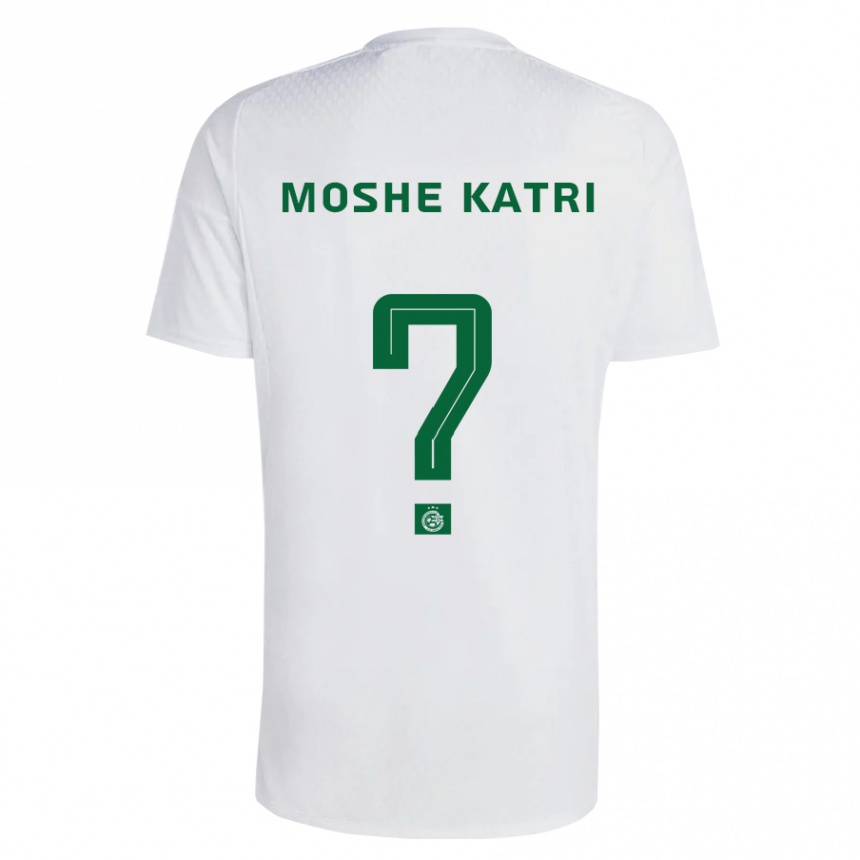 Vaikiškas Roy Moshe Katri #0 Žalia Mėlyna Išvykos Marškinėliai 2023/24 T-Shirt