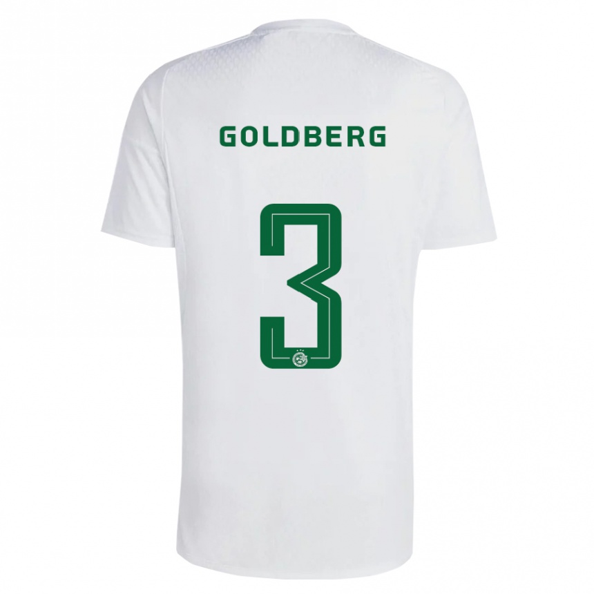 Vaikiškas Shon Goldberg #3 Žalia Mėlyna Išvykos Marškinėliai 2023/24 T-Shirt