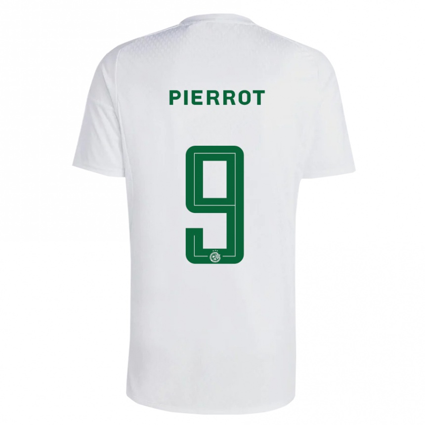 Vaikiškas Frantzdy Pierrot #9 Žalia Mėlyna Išvykos Marškinėliai 2023/24 T-Shirt