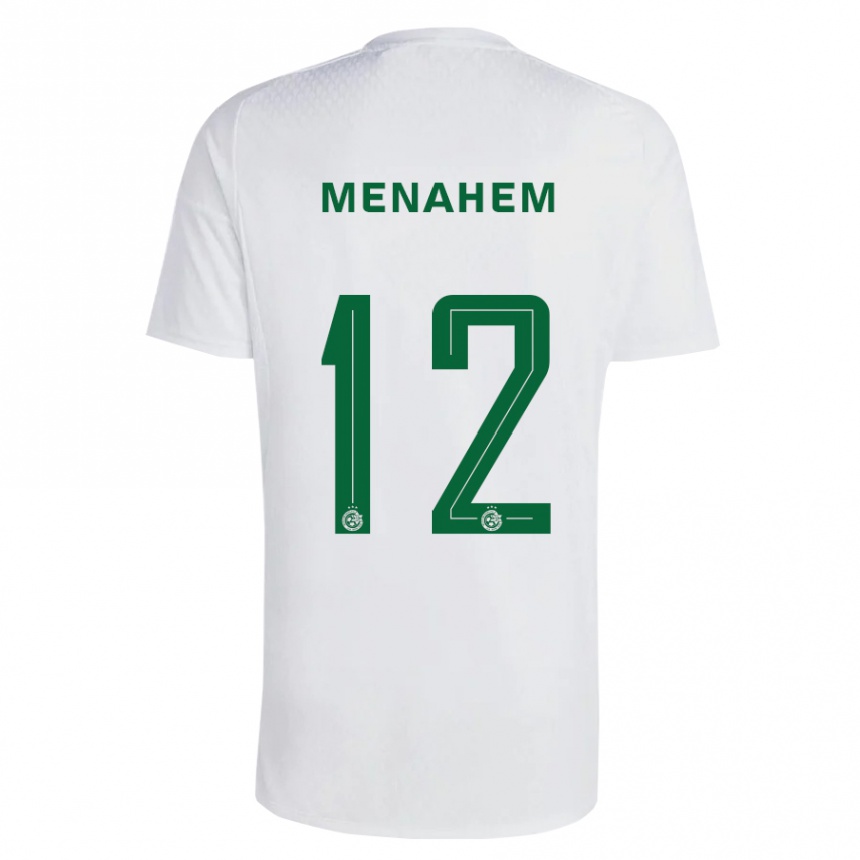 Vaikiškas Sun Menahem #12 Žalia Mėlyna Išvykos Marškinėliai 2023/24 T-Shirt