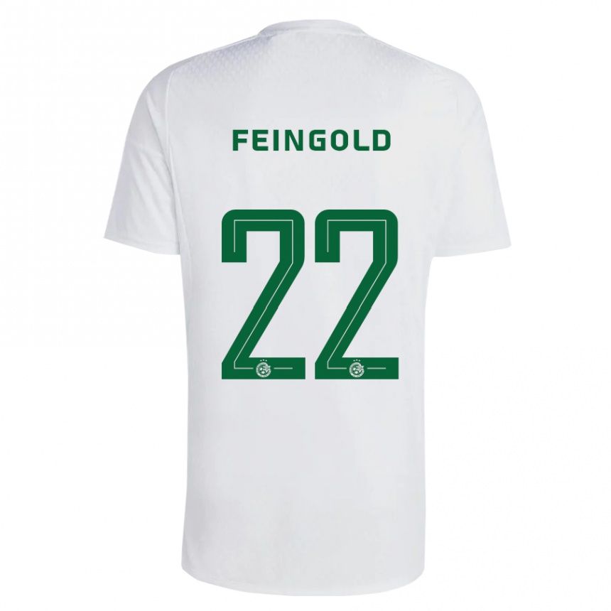 Vaikiškas Ilay Feingold #22 Žalia Mėlyna Išvykos Marškinėliai 2023/24 T-Shirt