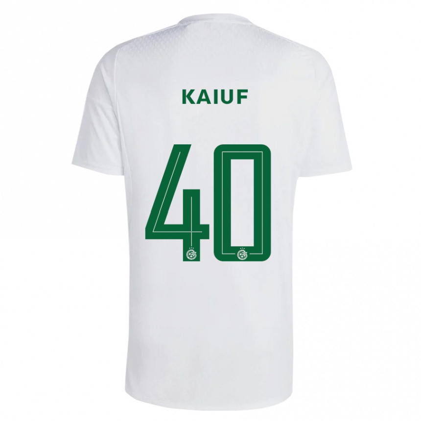 Vaikiškas Sharif Kaiuf #40 Žalia Mėlyna Išvykos Marškinėliai 2023/24 T-Shirt