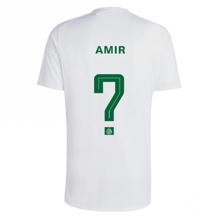 Vaikiškas Elad Amir #0 Žalia Mėlyna Išvykos Marškinėliai 2023/24 T-Shirt