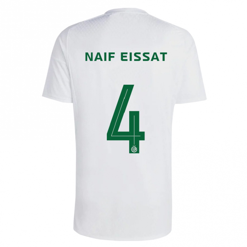 Vaikiškas Lisav Naif Eissat #4 Žalia Mėlyna Išvykos Marškinėliai 2023/24 T-Shirt