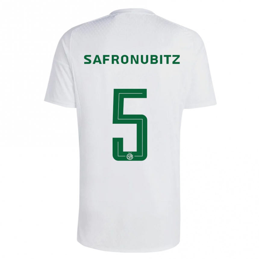 Vaikiškas Dan Safronubitz #5 Žalia Mėlyna Išvykos Marškinėliai 2023/24 T-Shirt