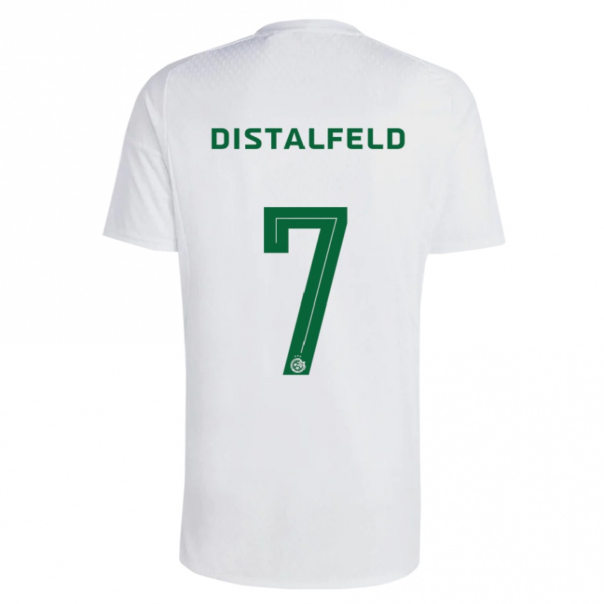 Vaikiškas Yanai Distalfeld #7 Žalia Mėlyna Išvykos Marškinėliai 2023/24 T-Shirt