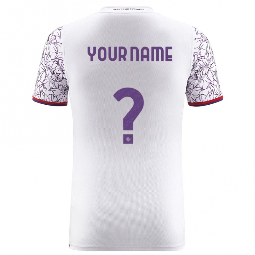 Vaikiškas Jūsų Vardas #0 Baltas Išvykos Marškinėliai 2023/24 T-Shirt