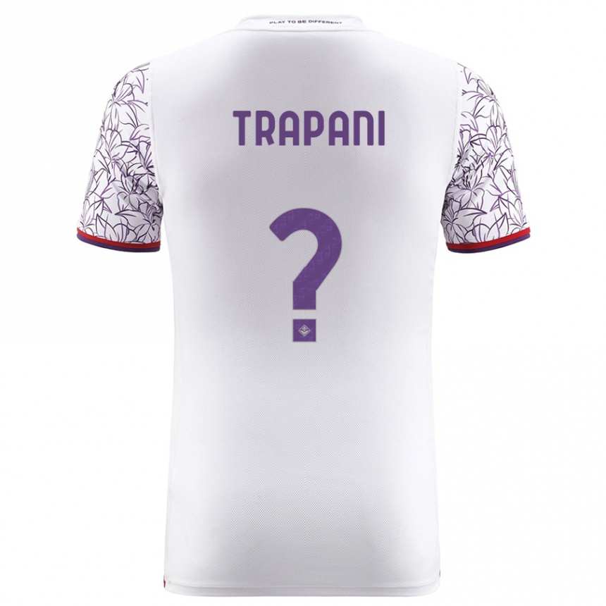 Vaikiškas Niccolò Trapani #0 Baltas Išvykos Marškinėliai 2023/24 T-Shirt