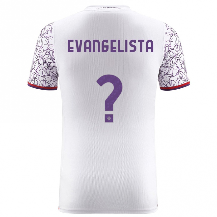 Vaikiškas Carlo Evangelista #0 Baltas Išvykos Marškinėliai 2023/24 T-Shirt