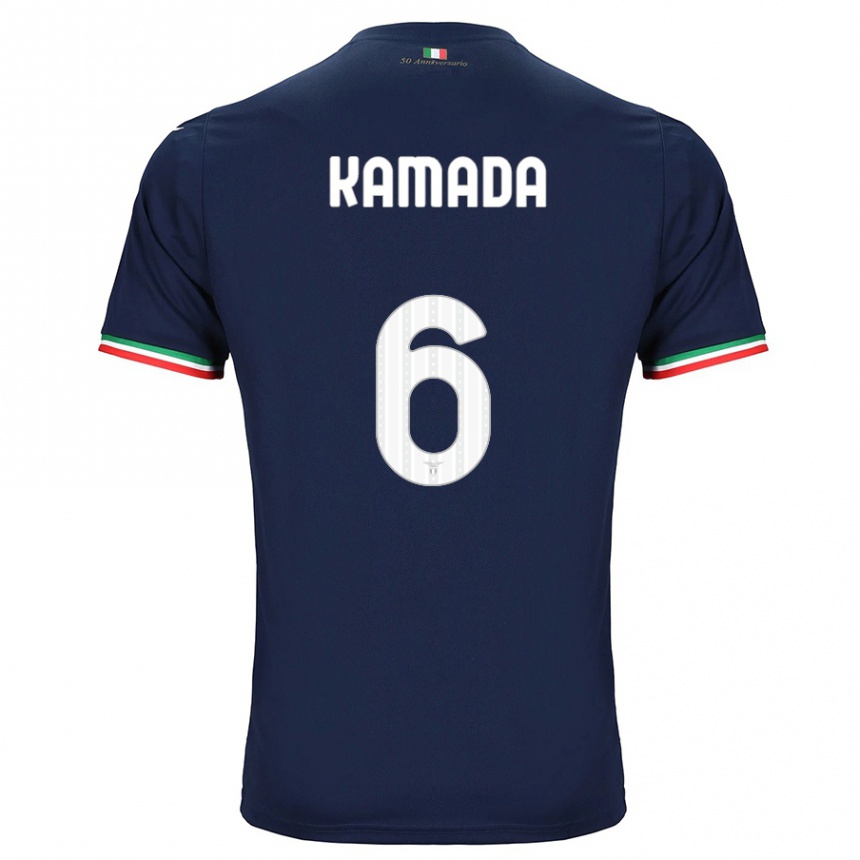 Vaikiškas Daichi Kamada #6 Karinis Jūrų Laivynas Išvykos Marškinėliai 2023/24 T-Shirt