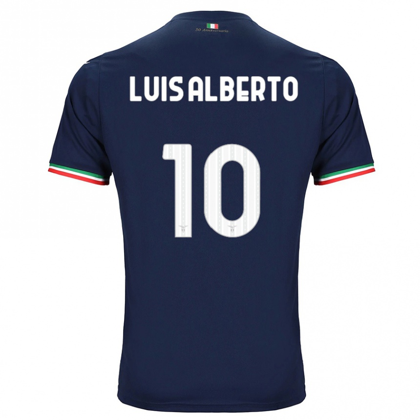 Vaikiškas Luis Alberto #10 Karinis Jūrų Laivynas Išvykos Marškinėliai 2023/24 T-Shirt