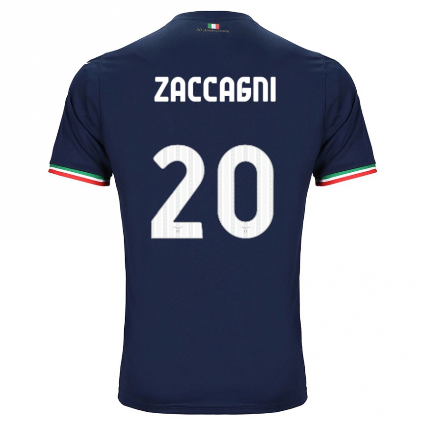 Vaikiškas Mattia Zaccagni #20 Karinis Jūrų Laivynas Išvykos Marškinėliai 2023/24 T-Shirt
