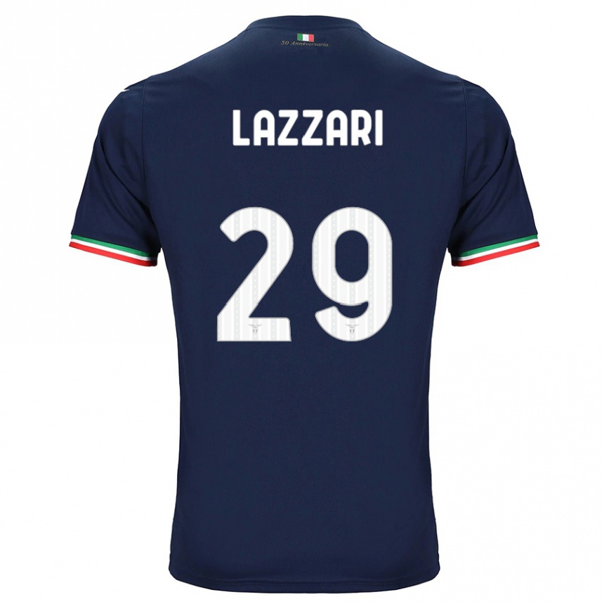 Vaikiškas Manuel Lazzari #29 Karinis Jūrų Laivynas Išvykos Marškinėliai 2023/24 T-Shirt