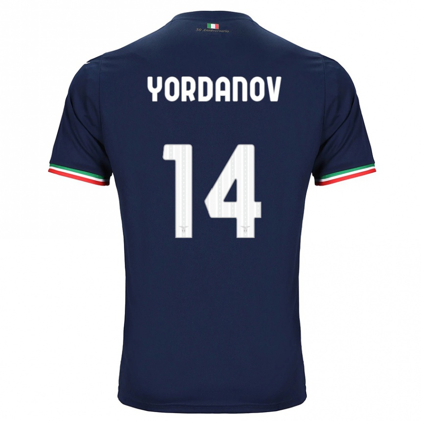 Vaikiškas Damyan Yordanov #14 Karinis Jūrų Laivynas Išvykos Marškinėliai 2023/24 T-Shirt