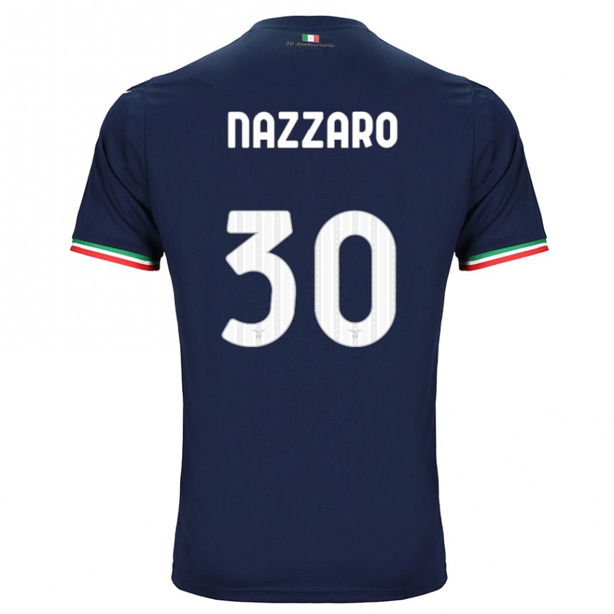 Vaikiškas Marco Nazzaro #30 Karinis Jūrų Laivynas Išvykos Marškinėliai 2023/24 T-Shirt