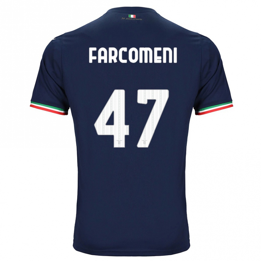 Vaikiškas Valerio Farcomeni #47 Karinis Jūrų Laivynas Išvykos Marškinėliai 2023/24 T-Shirt