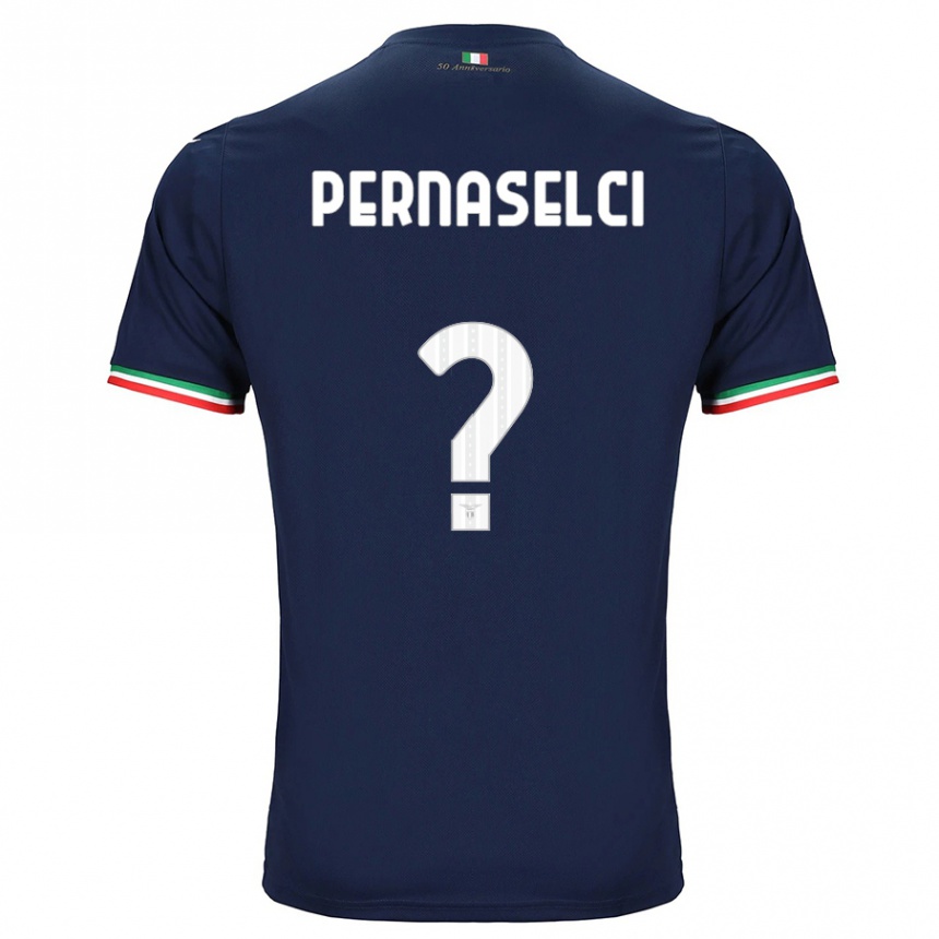 Vaikiškas Leonardo Pernaselci #0 Karinis Jūrų Laivynas Išvykos Marškinėliai 2023/24 T-Shirt