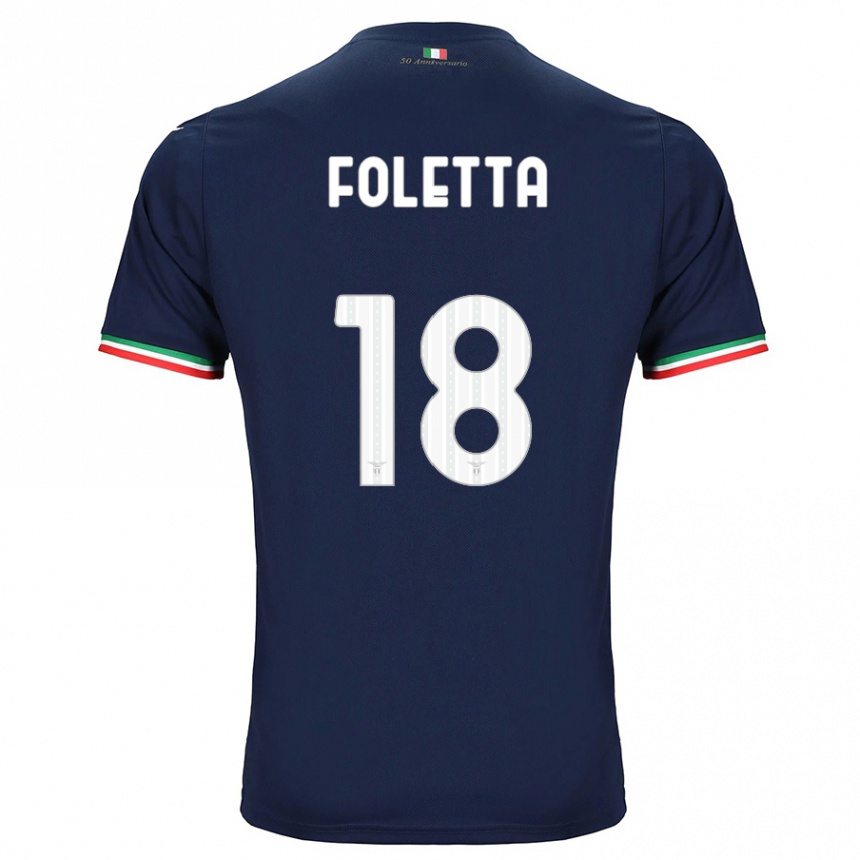 Vaikiškas Isabella Foletta #18 Karinis Jūrų Laivynas Išvykos Marškinėliai 2023/24 T-Shirt