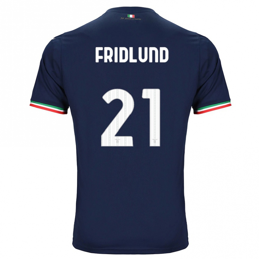 Vaikiškas Johanne Fridlund #21 Karinis Jūrų Laivynas Išvykos Marškinėliai 2023/24 T-Shirt