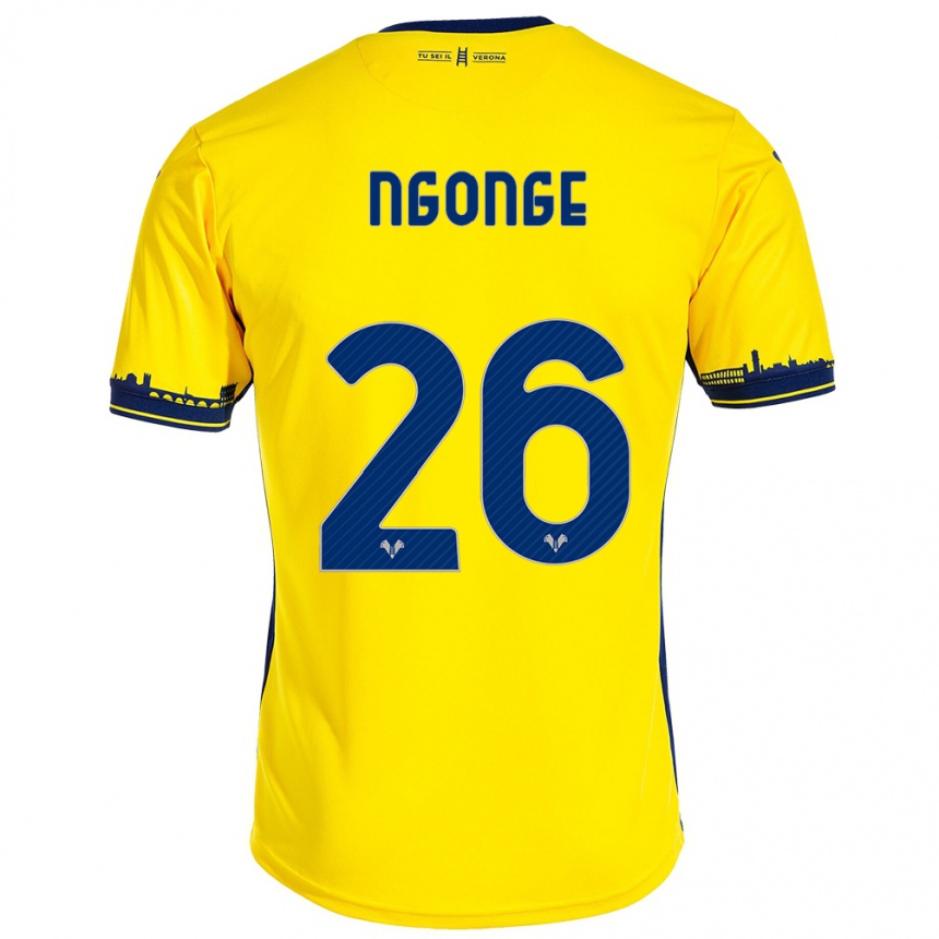 Vaikiškas Cyril Ngonge #26 Geltona Išvykos Marškinėliai 2023/24 T-Shirt