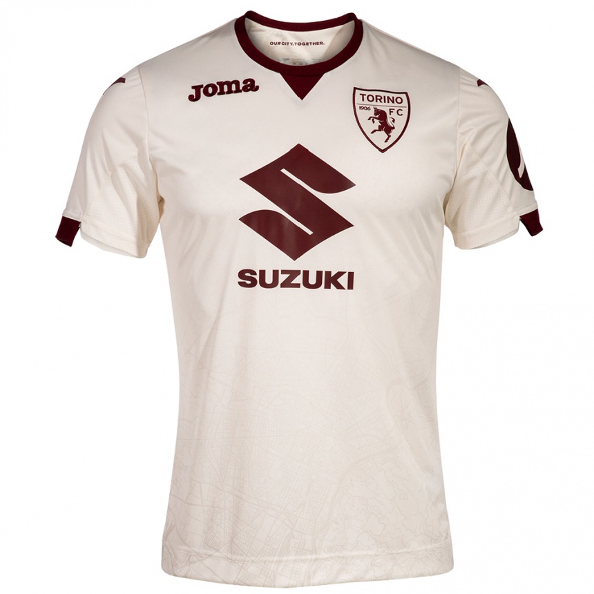 Vaikiškas Simone Rossi #80 Šampanas Išvykos Marškinėliai 2023/24 T-Shirt